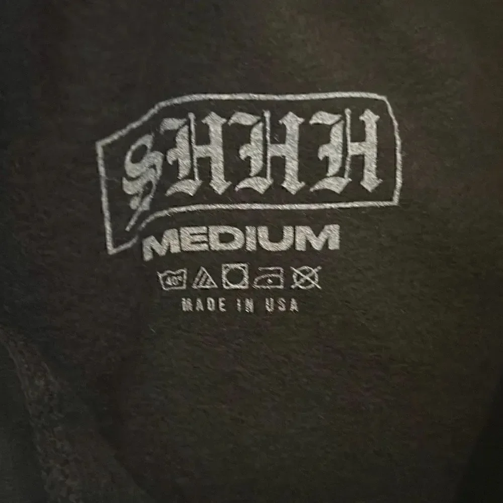 SHHH Bobby Shmurda Mens Medium Graphic Pants Joggers Black Activewear NWOT